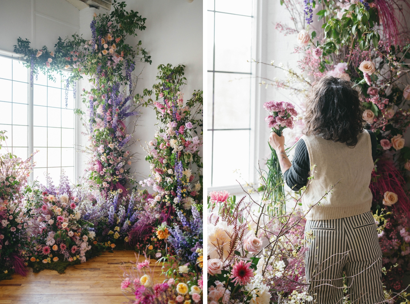 A sustainable wedding flower design by Abby Garden in Maine